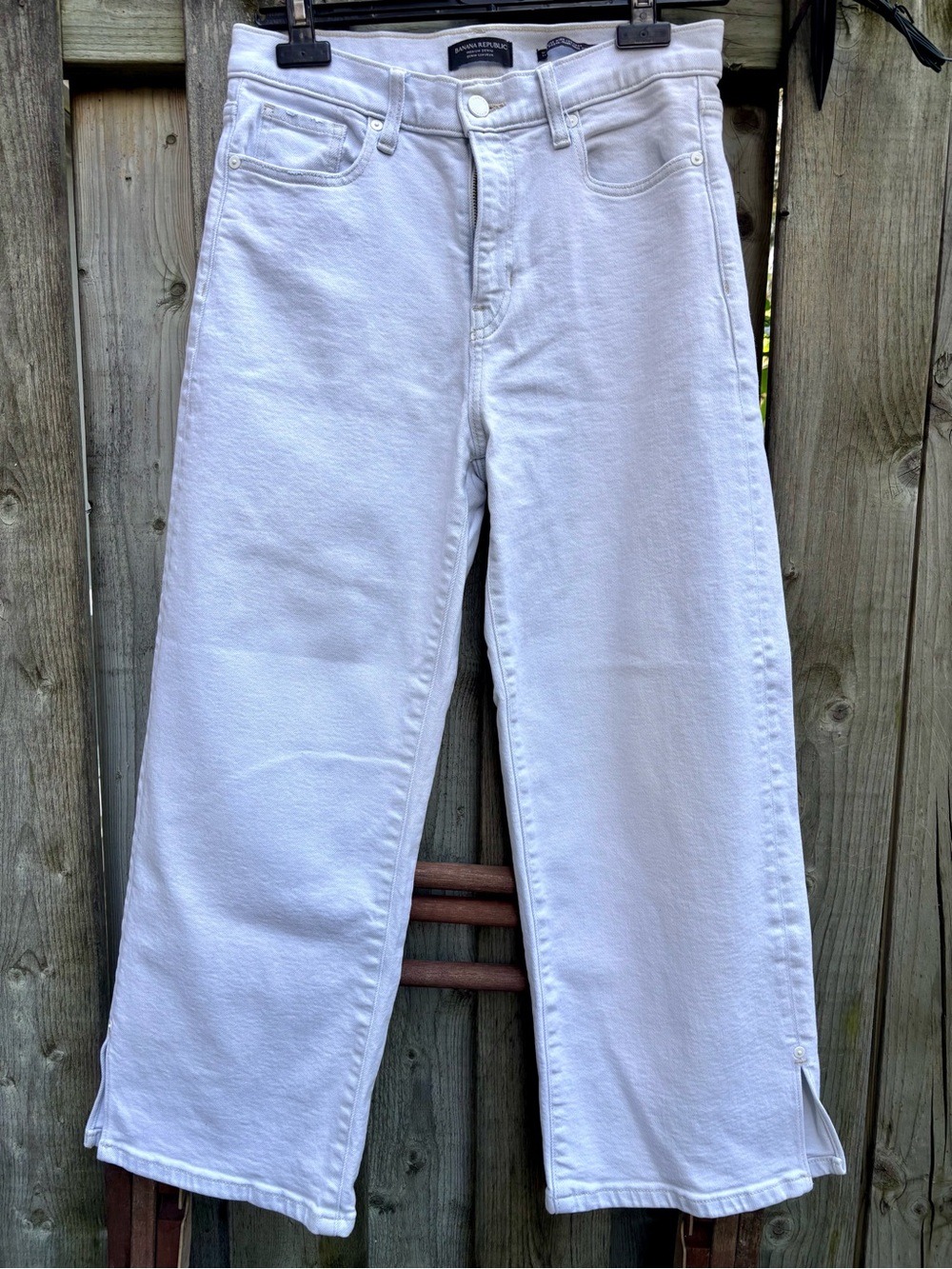 Banana Republic Hi Rise Wide Leg Crop Jeans